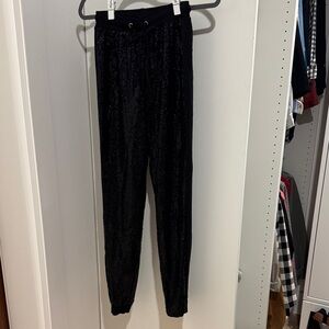 Black sparkle tuxedo Pants